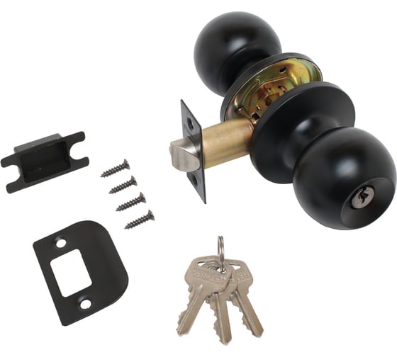 Изображение товара Защёлка Стандарт 607 ET BL мат. черный, кл/фикс 15431