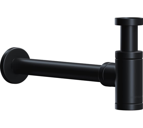 Изображение товара Дизайнерский бутылочный сифон для раковины Ceramicanova с мокрым затвором (гидрозатвором), донная часть снимается для очистки, с возможностью регулировки по высоте при м 70001MB