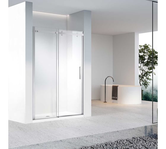 Изображение товара Душевая дверь VINCEA Como-N, 1300, хром, стекло прозрачное VDS-4CN130CL