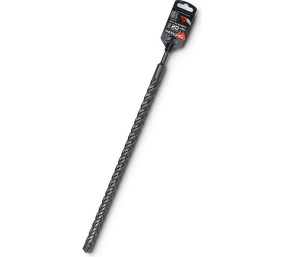 Изображение товара Бур по бетону SDS-plus 20x460/400 мм, Х-напайка, 4 спирали METALLICA Ultra 905678