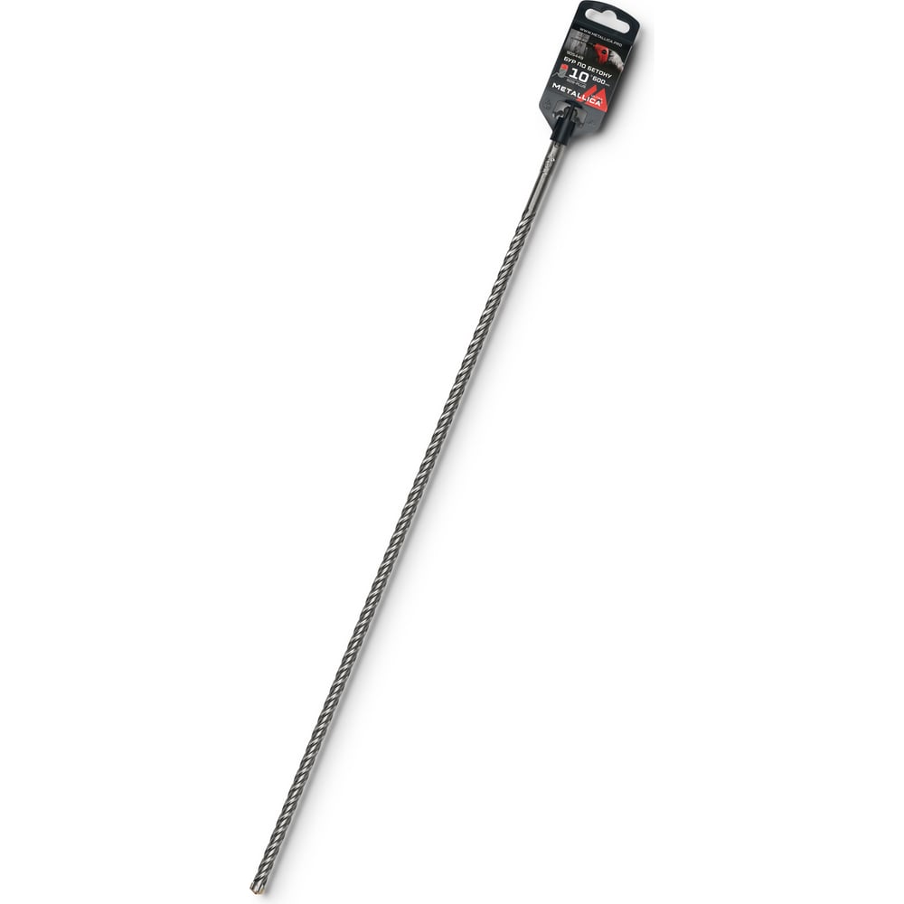 Изображение товара Бур по бетону SDS-plus 10x600/550 мм, Х-напайка, 4 спирали METALLICA Ultra 905449