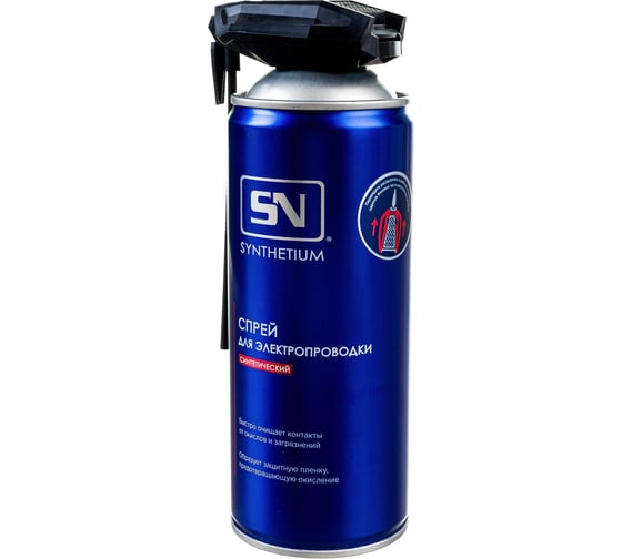 Изображение товара Очиститель электрических контактов SYNTHETIUM аэрозоль, 520 мл SN4325