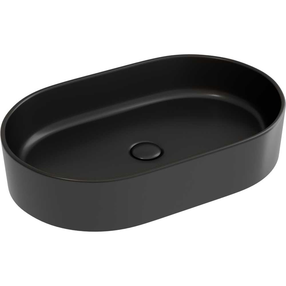 Изображение товара Умывальник-чаша накладная овальная Ceramicanova Element черный матовый 608x385x122 мм CN6048MB