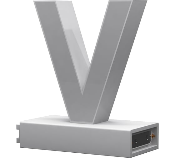 Изображение товара Светодиодная буква V ABCMIX магнитное соединение, 100 мм -V-100-magnetic