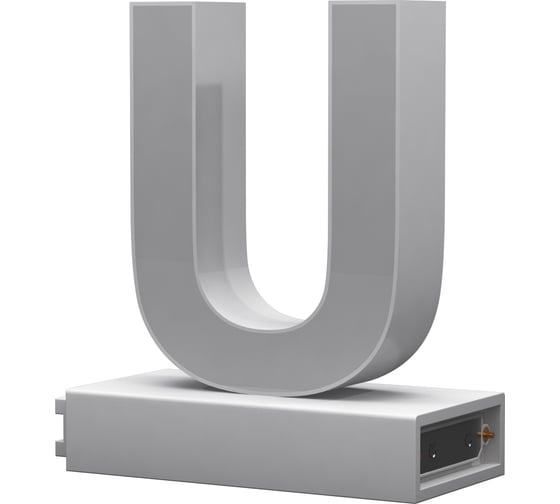 Изображение товара Светодиодная буква U ABCMIX магнитное соединение, 100 мм -U-100-magnetic