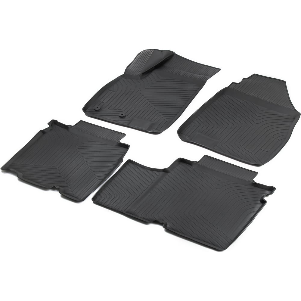 Изображение товара Комплект салонных ковриков Rival для Jetour X90 Plus 2021-н.в. черные