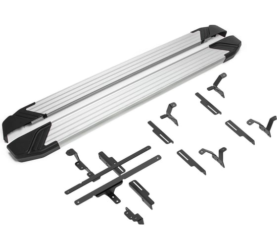 Изображение товара Пороги на автомобиль Rival "Silver" Geely Monjaro 4WD 2023-, 180 см, 2 шт. F180AL.1906.1