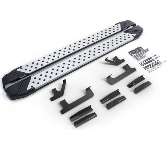 Изображение товара Пороги на автомобиль Rival "Bmw-Style круг" Jaecoo J7 2023-, 180 см, 2 шт. D180AL.0911.1