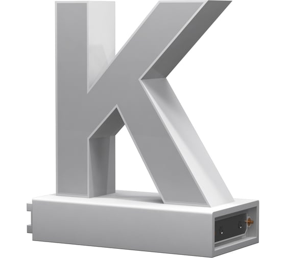 Изображение товара Светодиодная буква К ABCMIX магнитное соединение, 100 мм -К-100-magnetic