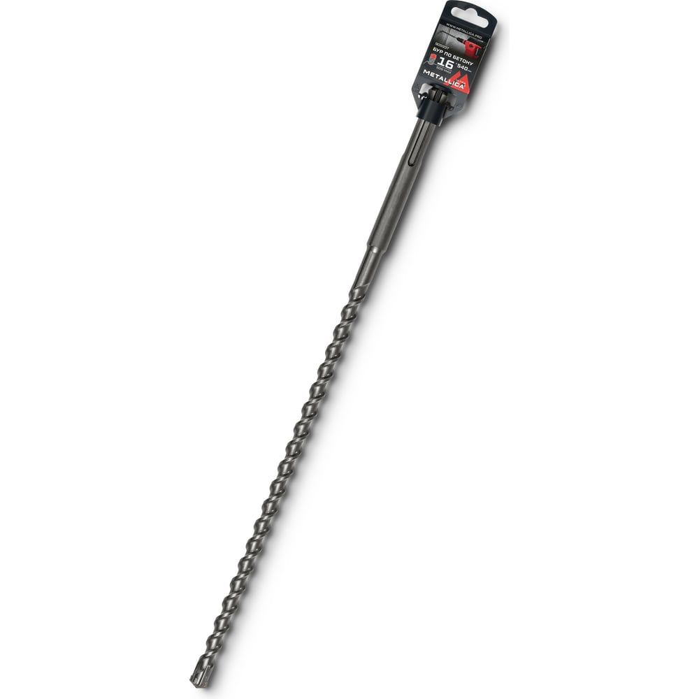 Изображение товара Бур по бетону SDS-max 16x540/400 мм, Х-напайка, 2 спирали METALLICA Ultra 905937 Изображение товара Бур по бетону SDS-max 16x540/400 мм, Х-напайка, 2 спирали METALLICA Ultra 905937