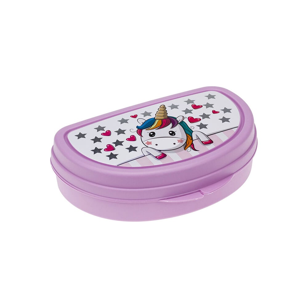 Изображение товара Бутербродница IDEA 15х10 см с единорогом для детей
