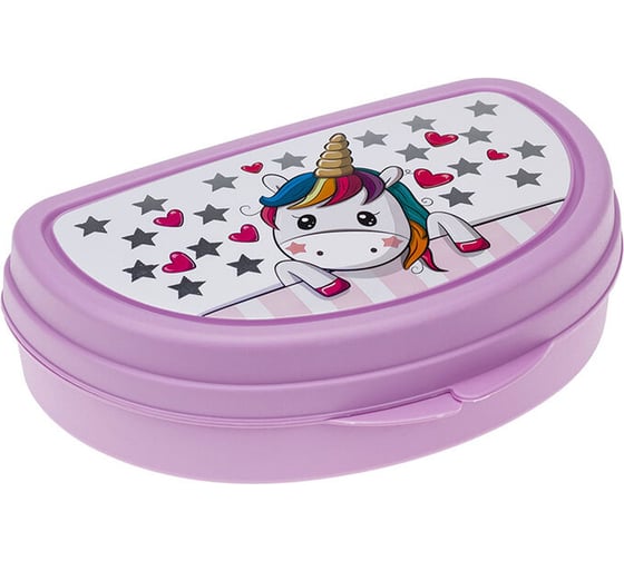 Изображение товара Бутербродница IDEA 15х10 см Единорог М 1201