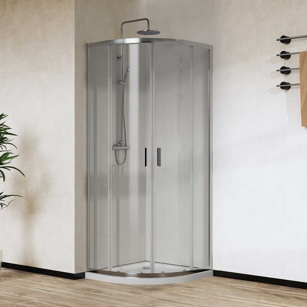 Изображение товара Душевой уголок VINCEA City, 900x900, хром, стекло прозрачное VSQ-5CT900CL