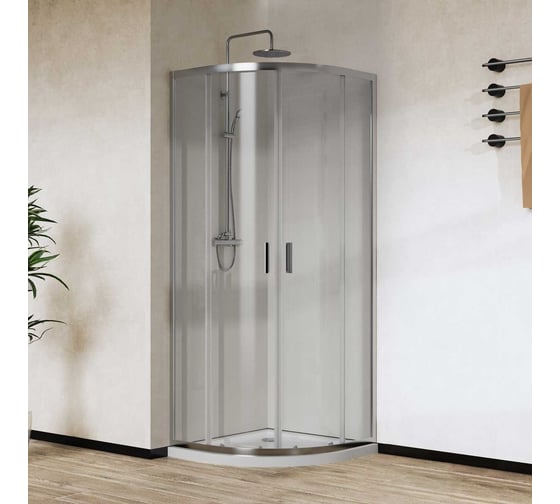 Изображение товара Душевой уголок VINCEA City, 900x900, хром, стекло прозрачное VSQ-5CT900CL