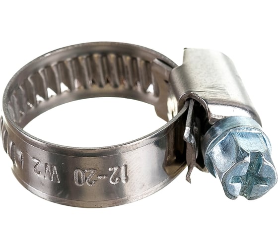 Изображение товара Червячный хомут Госкрепнержавеющий 12-20 мм (2 шт) 11-0013790