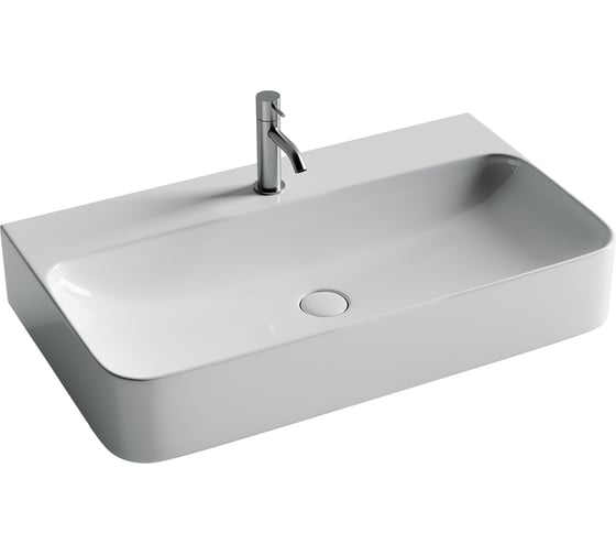 Изображение товара Умывальник Ceramicanova AURA с 1 отверстием для смесителя, без перелива 800_470_135мм CN2006