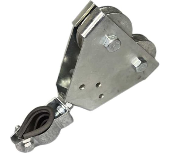 Изображение товара Оцинкованный подвес IMPERA для кабеля ПК2-60-12 (кабель диаметром до 25 мм., тросик диаметром до 12 мм., 2 ролика с подшипниками диаметром 60 мм.) 700022