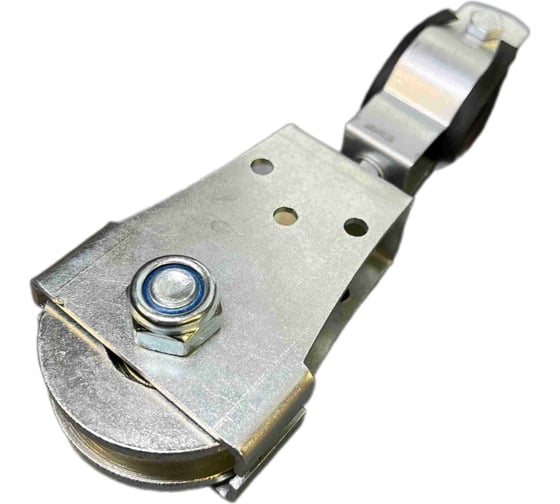 Изображение товара Оцинкованный подвес IMPERA для кабеля ПК-60-15 (кабель диаметром до 25 мм., тросик диаметром до 15 мм., ролик с подшипником диаметром 60 мм.) 700019