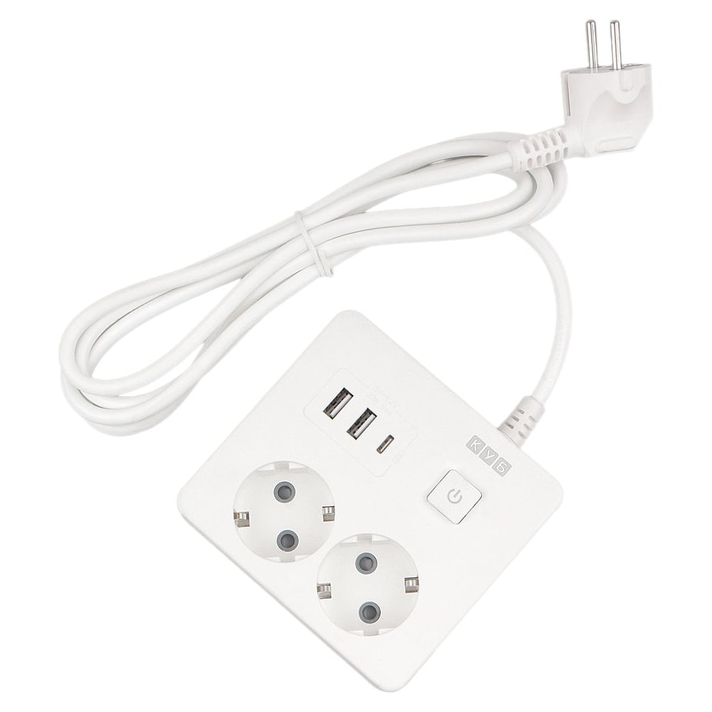 Изображение товара Бытовой удлинитель Power Cube 2р с USB 3500 Вт белый