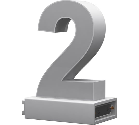 Изображение товара Светодиодная цифра 2 ABCMIX магнитное соединение, 100 мм -2-100-magnetic