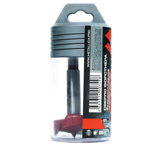 Изображение товара Сверло Форстнера твердосплавное 32x85/55 мм, по дереву, ДСП, МДФ METALLICA Ultra 907474