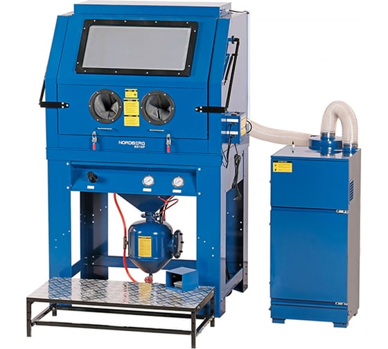 Изображение товара Камера пескоструйная NORDBERG с напорной системой подачи абразива и циклонной фильтрацией NS10P