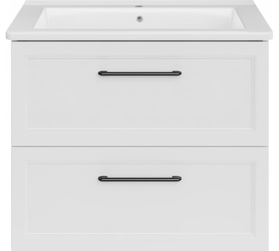 Изображение товара Подвесное подстолье АСБ-МЕБЕЛЬ Белмонти 75 "Софт белый", под умывальник Оскар 75 11850