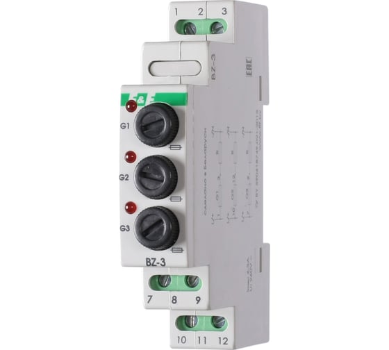 Изображение товара Блок защиты Евроавтоматика F&F предохранительный BZ-3 EA09.001.003