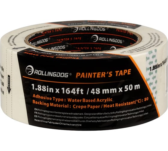 Изображение товара Малярная лента Rollingdog 48 мм, 50 м 80024