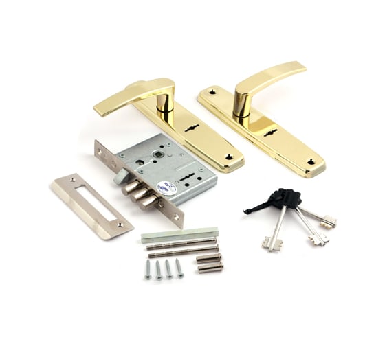 Изображение товара Врезной замок BORDER 84302-ЗВ9-8/13, золото 12067 00012067