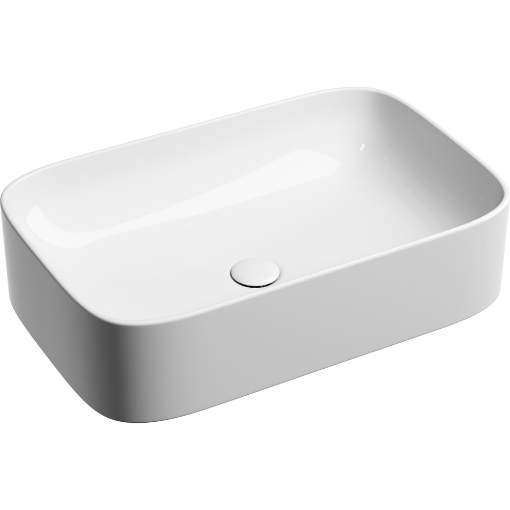 Изображение товара Накладная умывальник Ceramicanova Element прямоугольная 605×380 мм белый санфарфор
