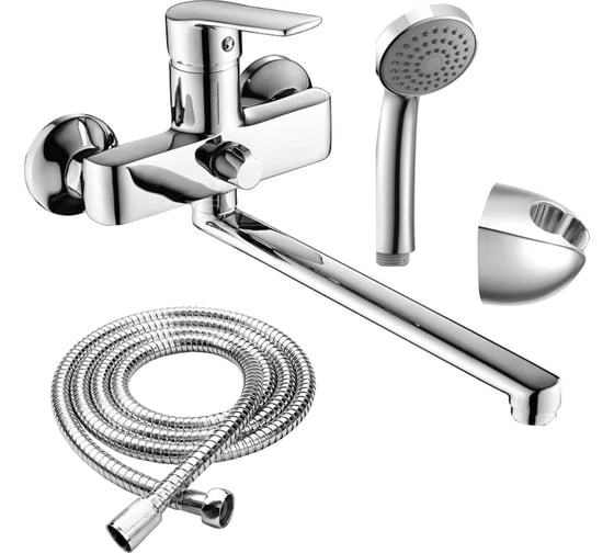 Изображение товара Смеситель для ванны RUSH Balearic с длинным, поворотным изливом, хром BA3935-51