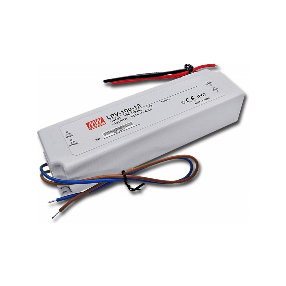 Изображение товара LED-драйвер Mean Well LPV-100-12 AC-DC 102Вт для LED-устройств