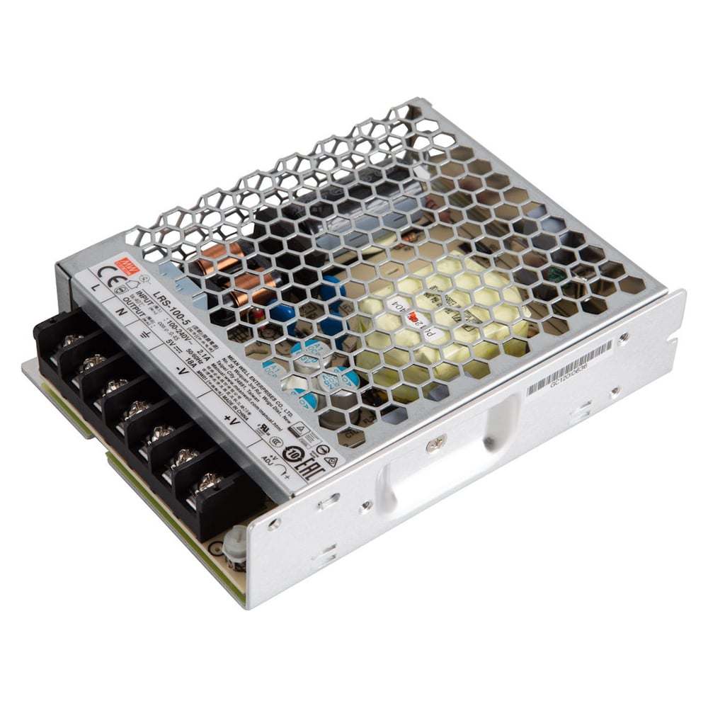 Изображение товара Источник питания Mean Well AC/DC LRS-100-5 90Вт 5В компактный надежный Изображение товара Источник питания Mean Well AC/DC LRS-100-5 90Вт 5В компактный надежный