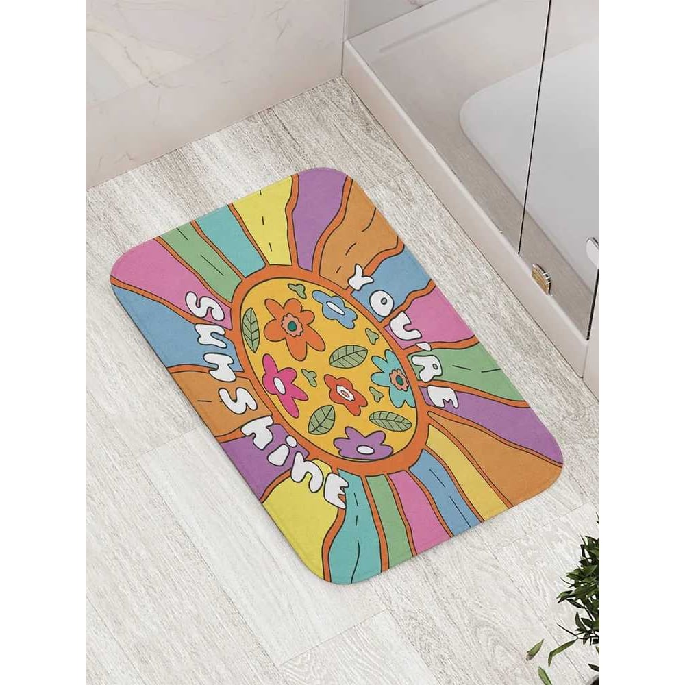 Изображение товара Коврик для ванной комнаты и туалета JoyArty Солнечный свет 52x77 см противоскользящий