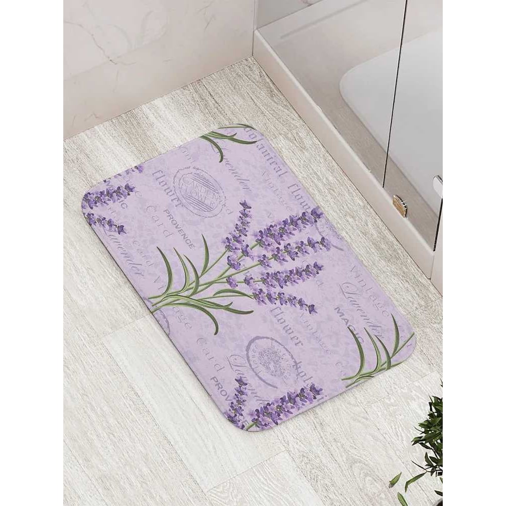 Изображение товара Коврик для ванной комнаты противоскользящий JoyArty Цветочный винтаж 52x77 см