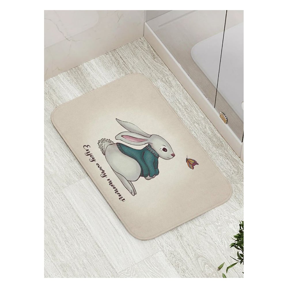 Изображение товара Противоскользящий коврик для ванной JoyArty Лови момент 52x77 см