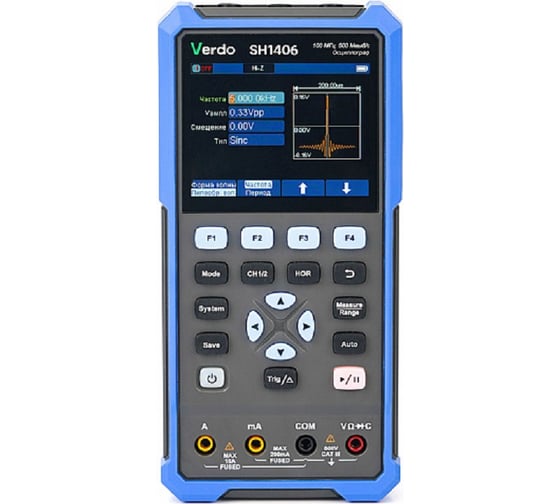 Изображение товара Осциллограф-мультиметр VERDO SH1406 100 МГц, 2 канала, генератор SH140600