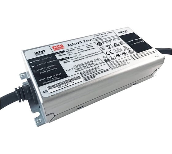 Изображение товара Источник питания Mean Well AC/DC XLG-75-24-A Т03403266