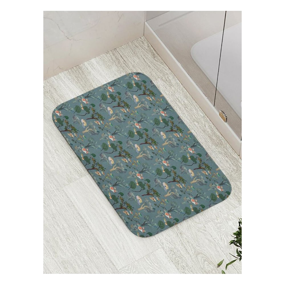 Изображение товара Противоскользящий коврик для ванной и туалета JoyArty Природа 52x77 см