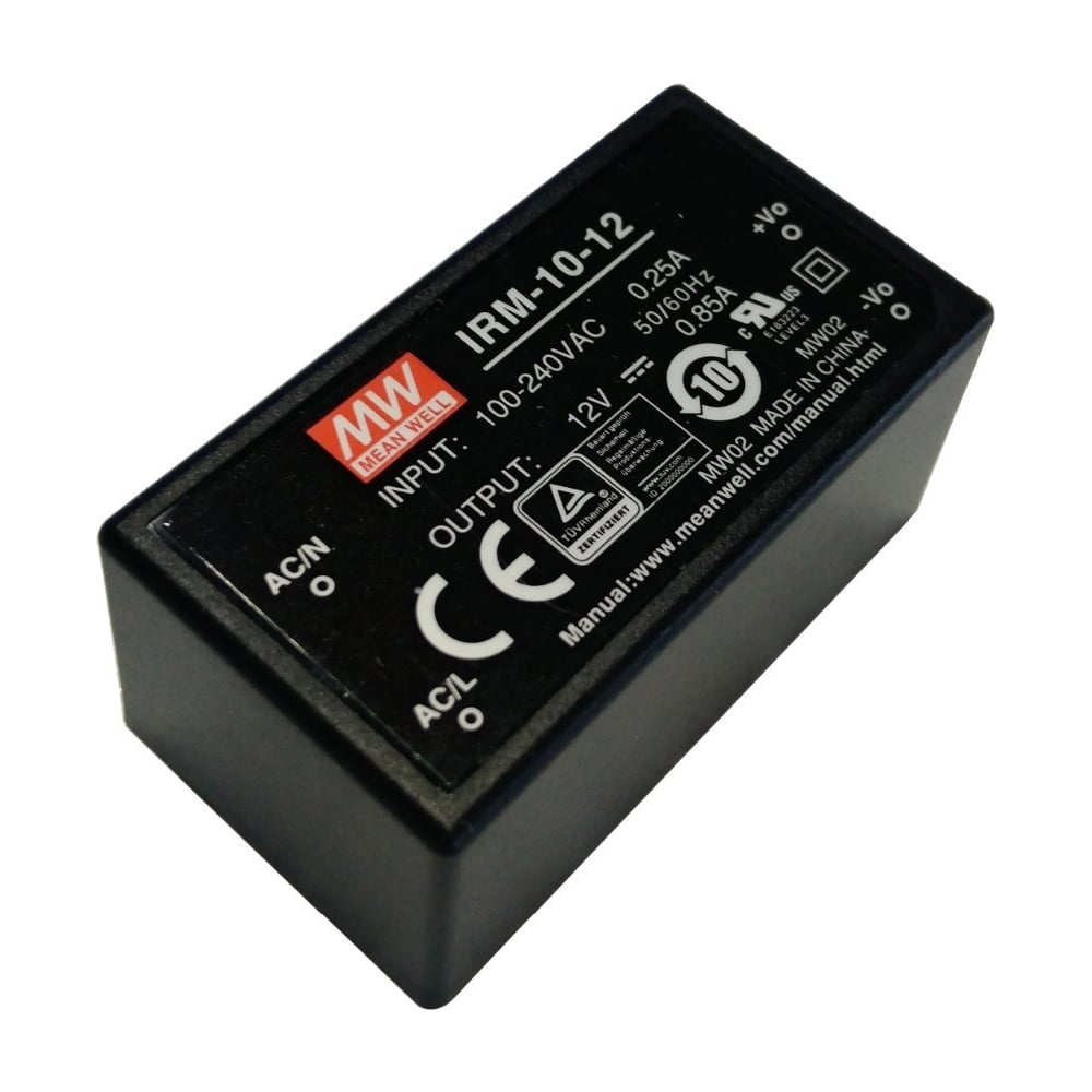 Изображение товара Источник питания AC/DC IRM-10-12 от Mean Well 10 Вт, защита от короткого замыкания