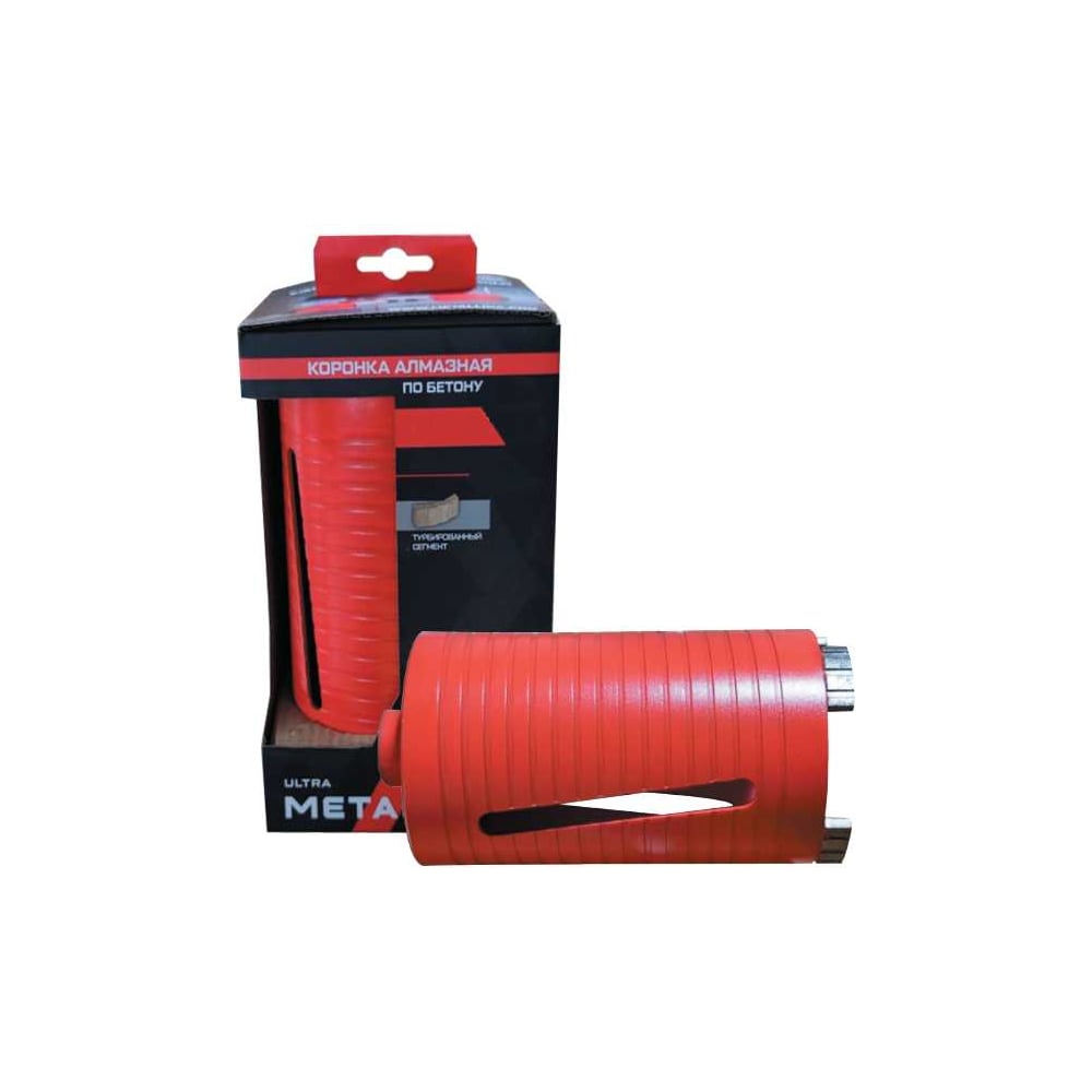 Изображение товара Автоматическая коронка METALLICA Ultra по бетону 82 мм удлиненная М16 сегменты