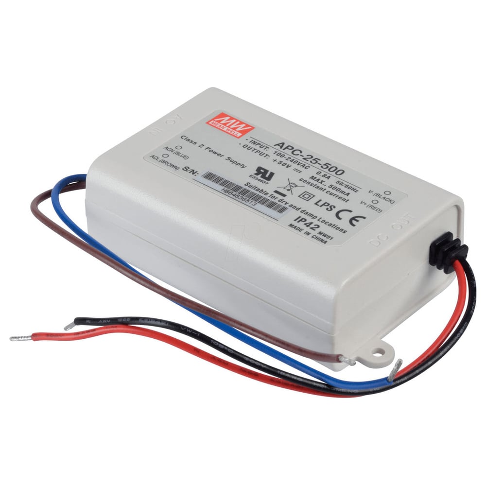 Изображение товара LED-драйвер Mean Well APC-25-500 AC-DC 25Вт Т02039730