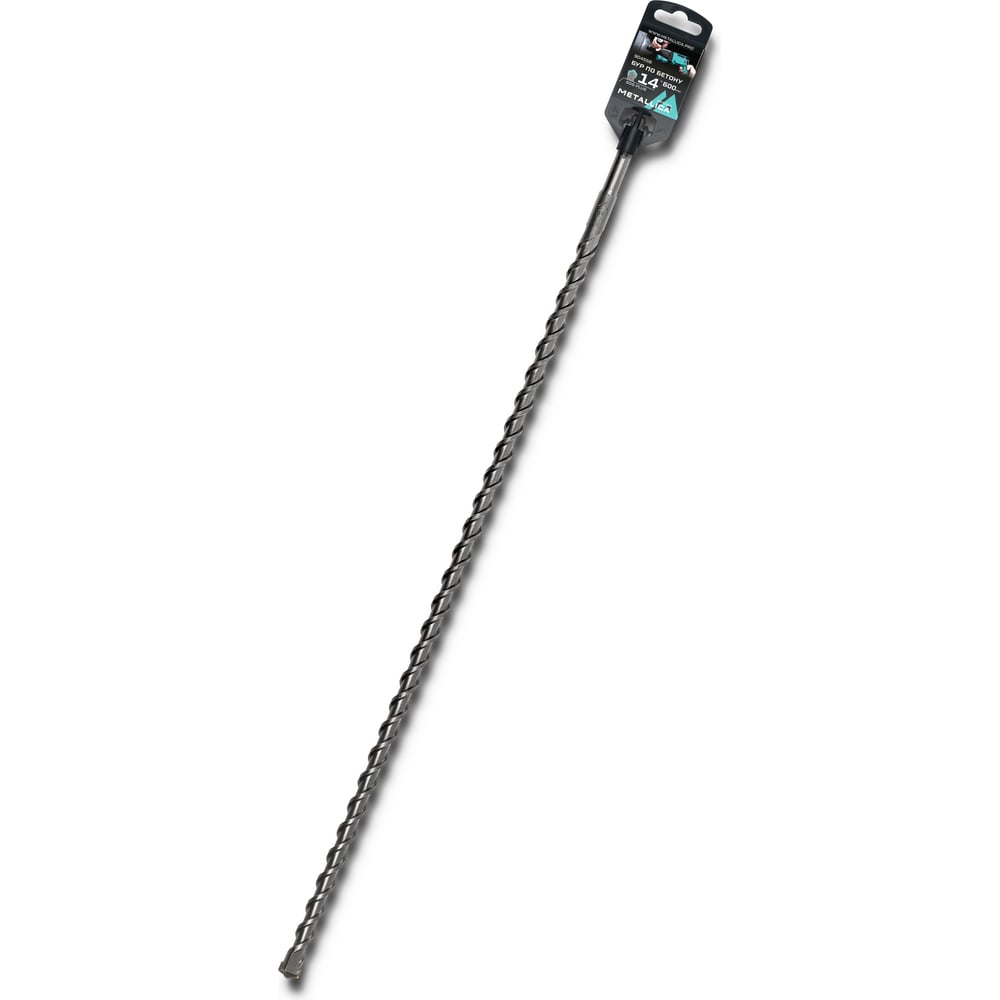 Изображение товара Бур по бетону SDS-plus 14x600x550 мм, напайка с центром, 2 спирали METALLICA Optima 904558