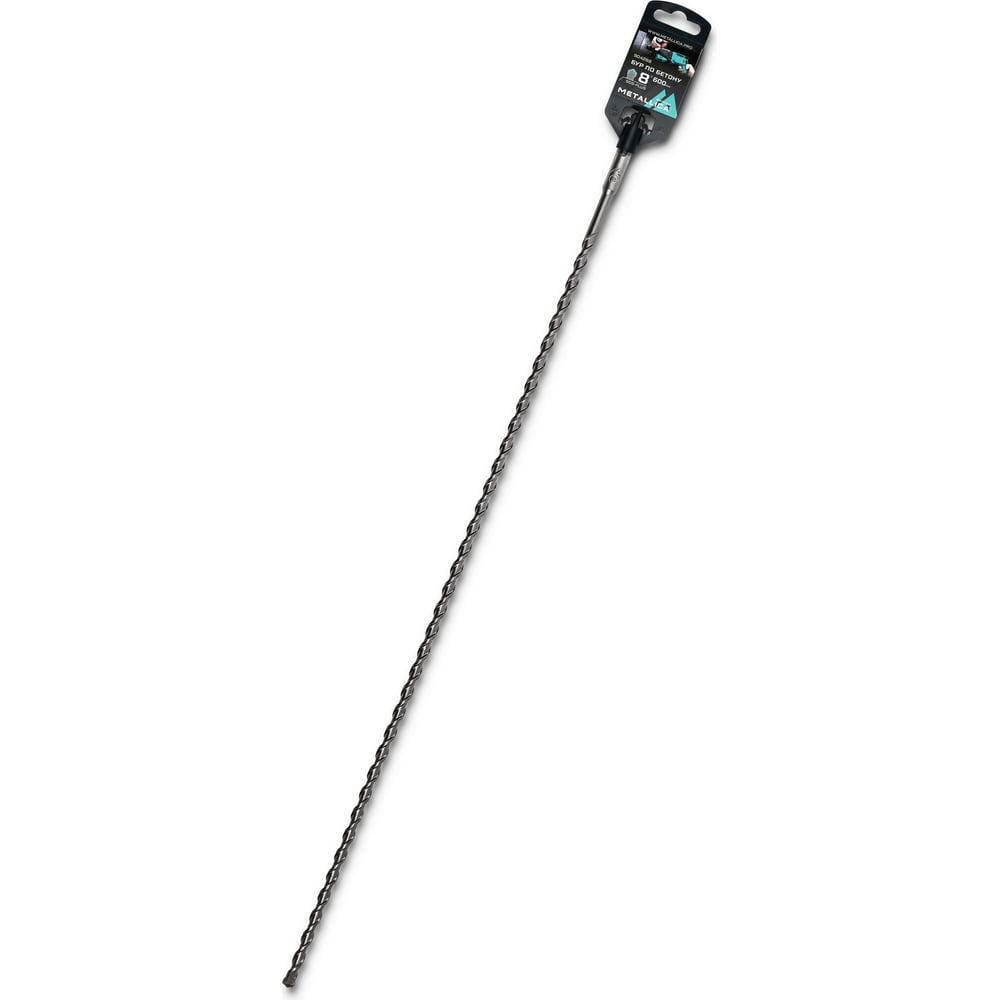 Изображение товара Бур по бетону SDS-plus, 8x600х550 мм, напайка с центром, 2 спирали METALLICA Optima 904268 Изображение товара Бур по бетону SDS-plus, 8x600х550 мм, напайка с центром, 2 спирали METALLICA Optima 904268