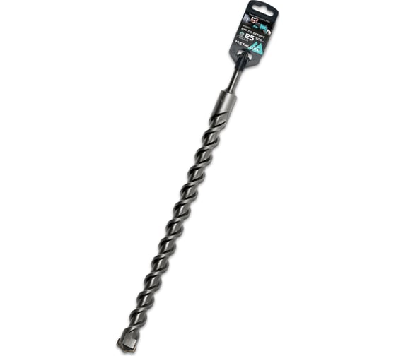 Изображение товара Бур по бетону SDS-plus, 28x460х400 мм, напайка с центром, 2 спирали METALLICA Optima 905067