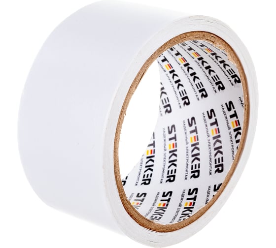 Изображение товара Двусторонняя клейкая лента на полипропиленовой основе STEKKER 48 мм, 10 м, прозрачный 39147