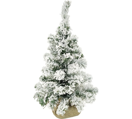 Изображение товара Ель искусственная MOROZCO Вьюга зеленая заснеженная в мешке 0,3 м 6203