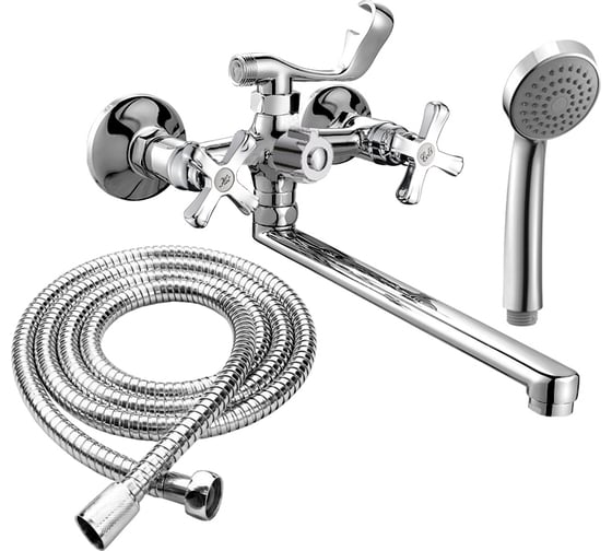 Изображение товара Смеситель для ванны RUSH Bianki с длинным, поворотным изливом, хром BI7650-51