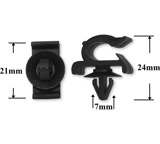 Изображение товара Автокрепеж универсальный 10 шт 5207000K80GUANKA КрепАвто 1174